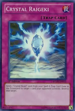 RYMP-EN055 Crystal Raigeki Super Rare 1st Edition Near Mint YuGiOh TCG - Image 1