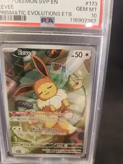 2025 POKEMON SVP EN-SV BLACK STAR PROMO #173 EEVEE PSA 10 - Image 4