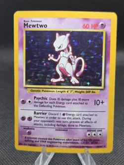 Mewtwo 10/102 Pokemon Base Set Unlimted - HP - Image 1