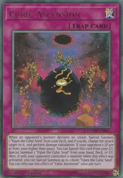 DUOV-EN047 CUBIC ASCENSION ULTRA RARE 1ST EDITION NEAR MINT YuGiOh TCG - Image 1