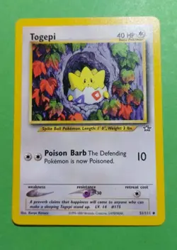 Togepi 51/111 Neo Genesis Regular Pokemon, LP - Image 1