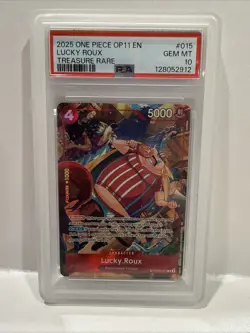 Lucky Roux 015 Treasure Rare One Piece Op11 One Piece PSA 10 - Image 1
