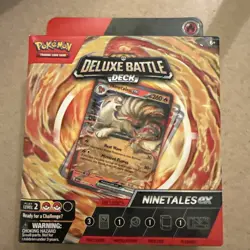 Pokemon Deluxe Battle Deck NINETALES EX TCG - Image 1