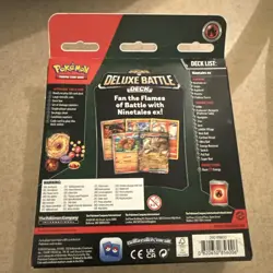 Pokemon Deluxe Battle Deck NINETALES EX TCG - Image 3