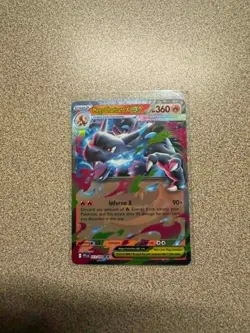 Mega Charizard X EX 013/094 ME02: Phantasmal Flames Pokemon TCG NM/M - Image 1
