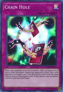 DANE-EN077 CHAIN HOLE SUPER RARE 1ST EDITION NEAR MINT YuGiOh TCG - Image 1