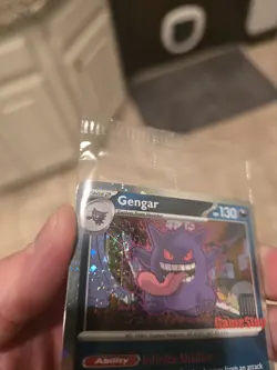 Pokemon Gengar Gamestop Stamped Promo swirl 🌀 050/088 - Image 3