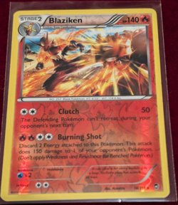 Pokemon TCG Blaziken 14/111 XY Furious Fists Reverse Holo Rare Stage 2 140 HP - Image 1