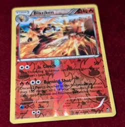 Pokemon TCG Blaziken 14/111 XY Furious Fists Reverse Holo Rare Stage 2 140 HP - Image 3