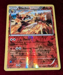 Pokemon TCG Blaziken 14/111 XY Furious Fists Reverse Holo Rare Stage 2 140 HP - Image 4