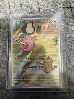 Pokemon Chansey 187/167 Twilight Masquerade Illustration Rare Holo 120 HP - Image 1