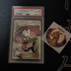 Pokemon TCG Jessie & James Hidden Fates Holo Full Art Ultra Rare PSA 10 - Image 1