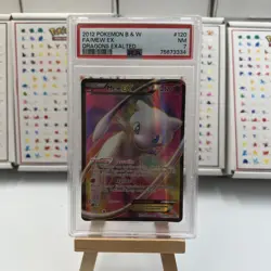 Pokemon Mew EX Full Art Dragons Exalted Holo Ultra Rare PSA 7 120/124 - Image 1