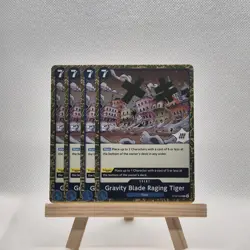 Gravity Blade Raging Tiger OP06-058 Rare Event Playset - Image 1