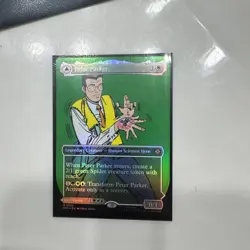 2025 MTG Magic the Gathering Marvel Spider-Man Peter Parker Borderless Foil 0232 - Image 1