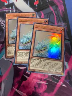 YUGIOH - ANIMADORNED ARCHOSAUR X3 - ULTRA RARE - MP21 - NM - 1ST ED - Image 1