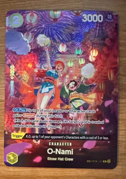 SHIPS TODAY ONE PIECE O-Nami OP06-101 SP Wings Of the Capitan English - Image 1
