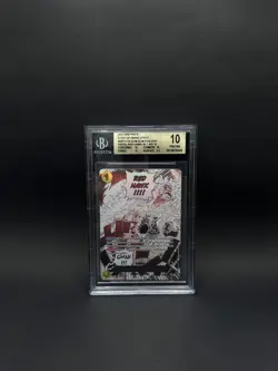 2025 ONE PIECE #OP11-114 GUM-GUM FIRE-FIST PISTOL RED HAWK BGS 10 - Image 1