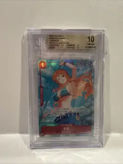 2022 One Piece ROMANCE DAWN Nami Alternate Art Pristine 10 Japanese OP01-016 - Image 1