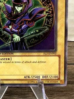 Yugioh Dark Magician FL1-EN002 Secret Rare Limited Edition LP - Image 5