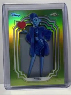 2024 Topps Chrome Disney YESSS Green Refractor Wreck-It Ralph SSP /99 MINT - Image 1