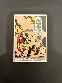 1966 Marvel Super Heroes Donruss #17 Iron Man - Rookie Set - Image 1
