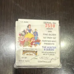 Rarities Mint Disney Snow White & Seven Dwarfs 50th Anniversary Silver Coin Set - Image 2