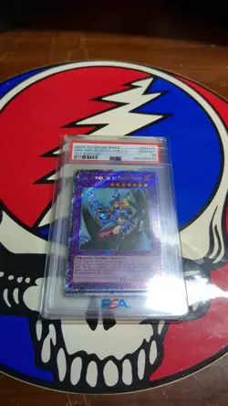 Yugioh! Dark Magician The Dragon Knight RA03-EN268 Platinum Secret Rare PSA 10 - Image 4