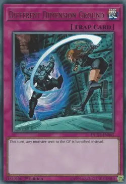 DUDE-EN045 DIFFERENT DIMENSION GROUND ULTRA RARE 1ST EDITION NM YuGiOh TCG - Image 1