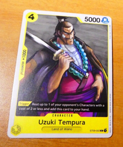 ONE PIECE ENGLISH CARD GAME CARTE Uzuki Tempura ST09-002 ST EN JCC NEUF - Image 1