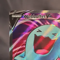 Pokemon Wobbuffet V Ultra Rare Full Art Holo 191/202 Sword & Shield LP - Image 2