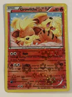Growlithe Holo Pokemon Legendary Treasures: Radiant Collection RC4/RC25 MP - Image 2