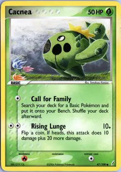CACNEA 47/100 COMMON CRYSTAL GUARDIANS POKEMON HP - Image 1