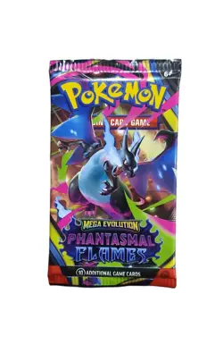 Pokemon TCG Mega Evolution Phantasmal Flames Booster Packs Factory Sealed - Image 2