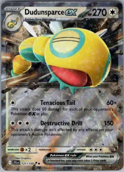 DUDUNSPARCE EX 121/159 DOUBLE RARE JOURNEY TOGETHER POKEMON NM - Image 1