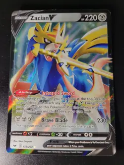 Pokemon - Sword & Shield - Zacian V 138/202 - Image 1