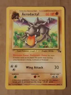 Pokemon Aerodactyl 16/62 Fossil Rare LP-NM See Pictures - Image 1