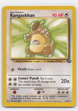 KANGASKHAN 21/64 RARE JUNGLE POKEMON - Image 1