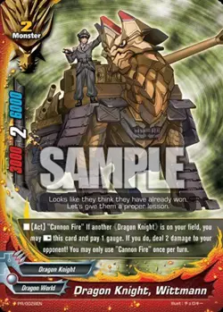 Dragon Knight Wittmann - PR/0028EN - PR Near Mint Buddy Fight Future Card Buddy - Image 1