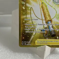 Pokemon Ordinary Rod Trainer Secret Rare Gold Holo 215/202 Sword & Shield - Image 5