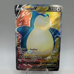 The Pokemon Company Snorlax V 197/202 Sword & Shield Ultra Rare Full Art Holo NM - Image 1