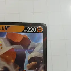 Pokemon TCG Regirock V Sword & Shield 104/202 Holo Ultra Rare - Image 2