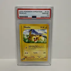 2002 POKEMON EXPEDITION #124 PIKACHU PSA 10 - Image 1
