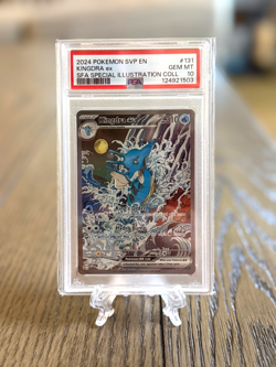 2024 POKEMON SVP EN-SV BLACK STAR PROMO #131 KINGDRA EX PSA 10 - Image 1