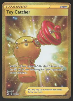 Toy Catcher 233/203 Secret Rare Pokemon TCG Evolving Skies NM - Image 1