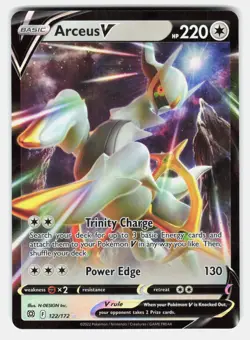 Arceus V 122/172 Holo V Rare Brilliant Stars Pokemon Near Mint - Image 1