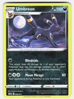 Umbreon 009/015 Promo McDonald's Promos 2024 Pokemon Near Mint - Image 1