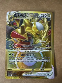 2022 Pokemon Lost Origin Giratina VSTAR Secret Rare 212/196 NM - Image 1