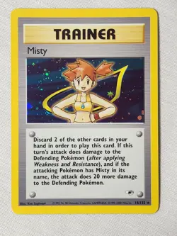 NM Misty - Holo #18 Gym Heroes Pokemon TCG - Image 1