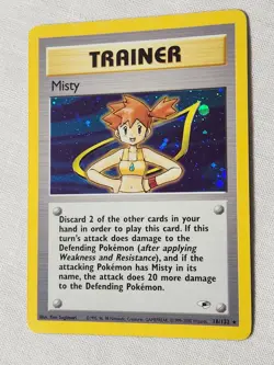 NM Misty - Holo #18 Gym Heroes Pokemon TCG - Image 3